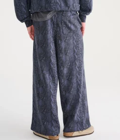 Cloud Soft Snake Print Super Baggy Sweatpants