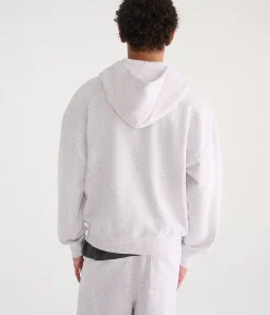 Cloud Soft Snow Leopard Print Boxy Full-Zip Hoodie