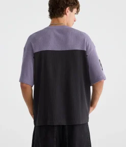 87 Colorblock Waffle Graphic Tee