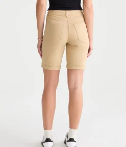 Curvy Seriously Stretchy High-Waisted Uniform Bermuda Shorts