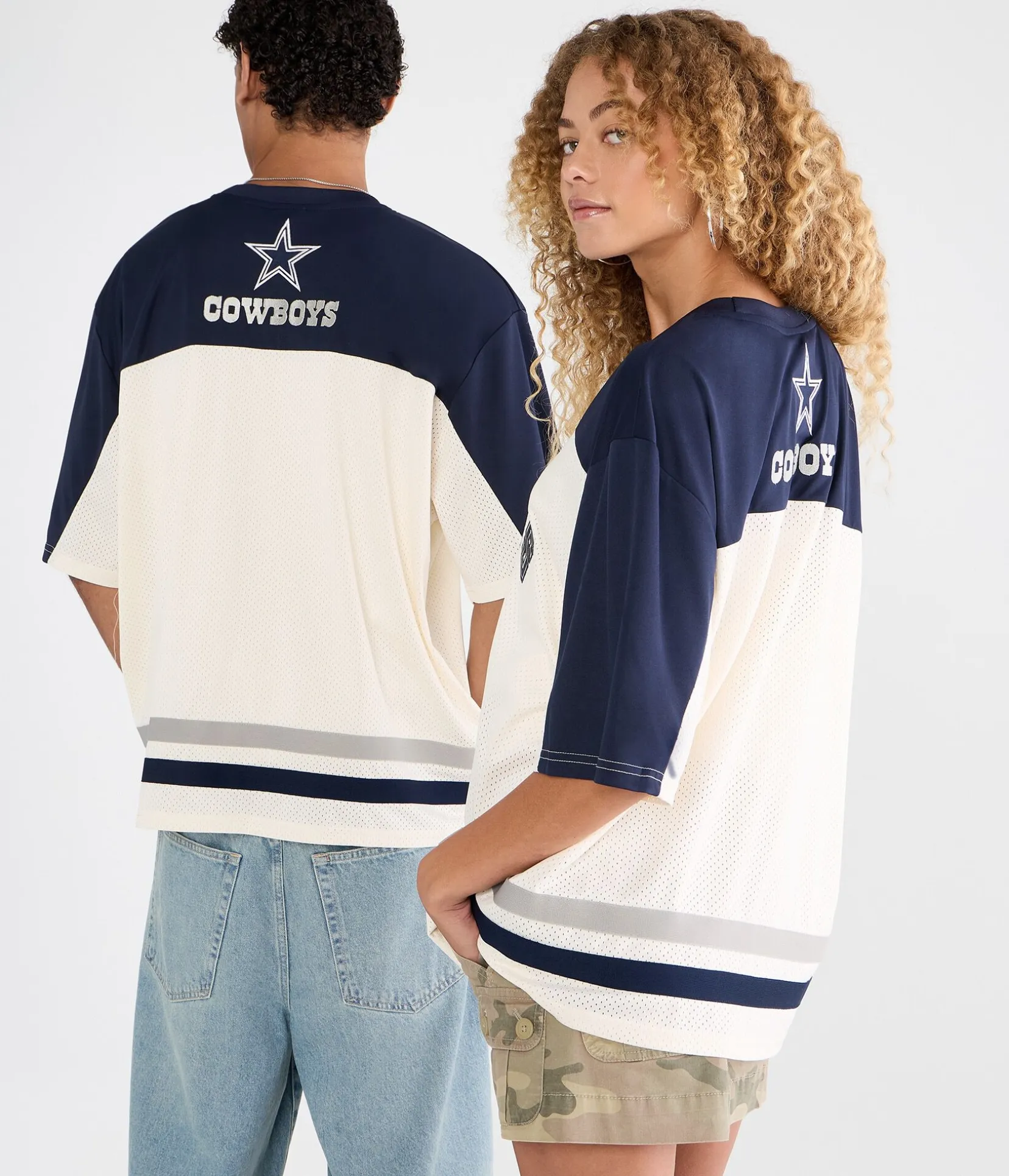 Dallas Cowboys Colorblock Mesh Top