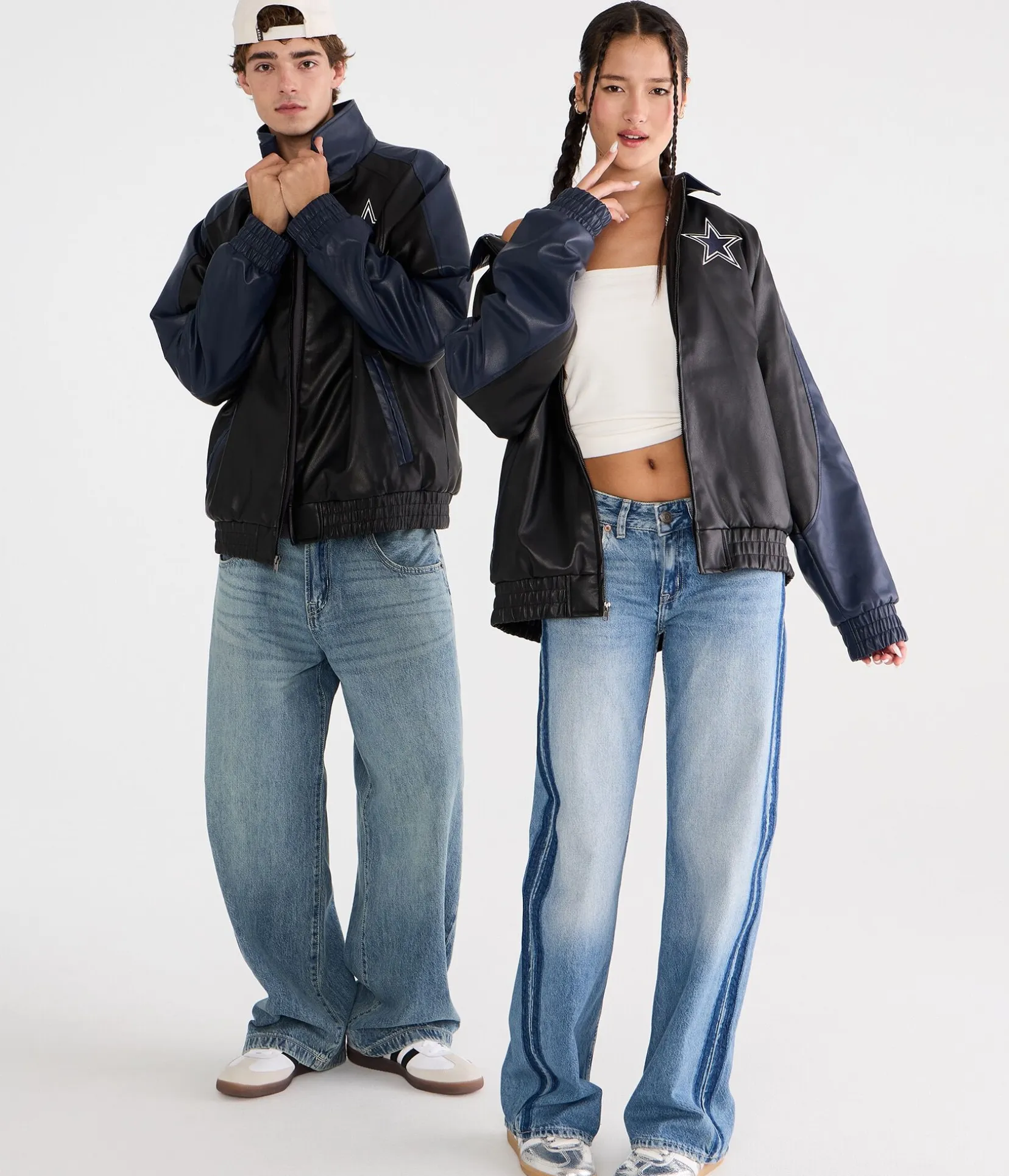 Dallas Cowboys Faux Leather Full-Zip Jacket