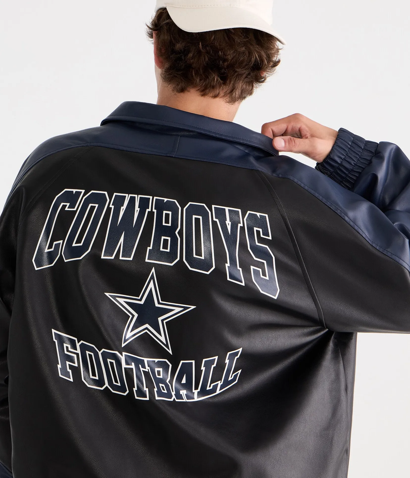 Dallas Cowboys Faux Leather Full-Zip Jacket