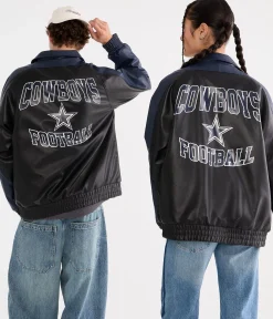 Dallas Cowboys Faux Leather Full-Zip Jacket
