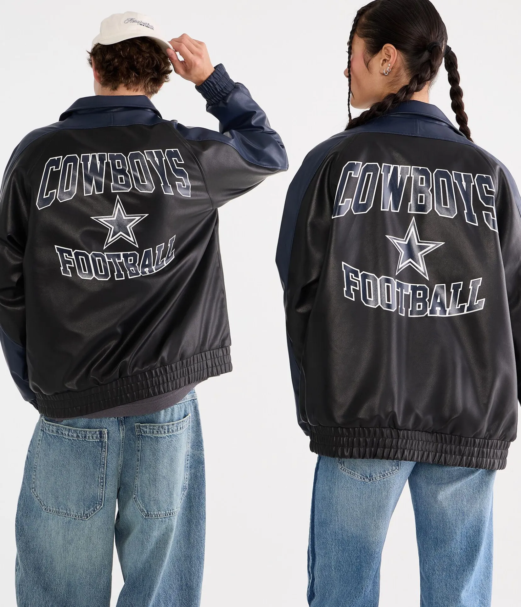 Dallas Cowboys Faux Leather Full-Zip Jacket