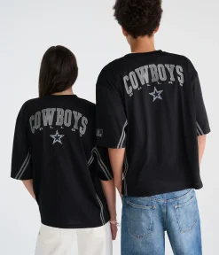 Dallas Cowboys Striped Mesh Top