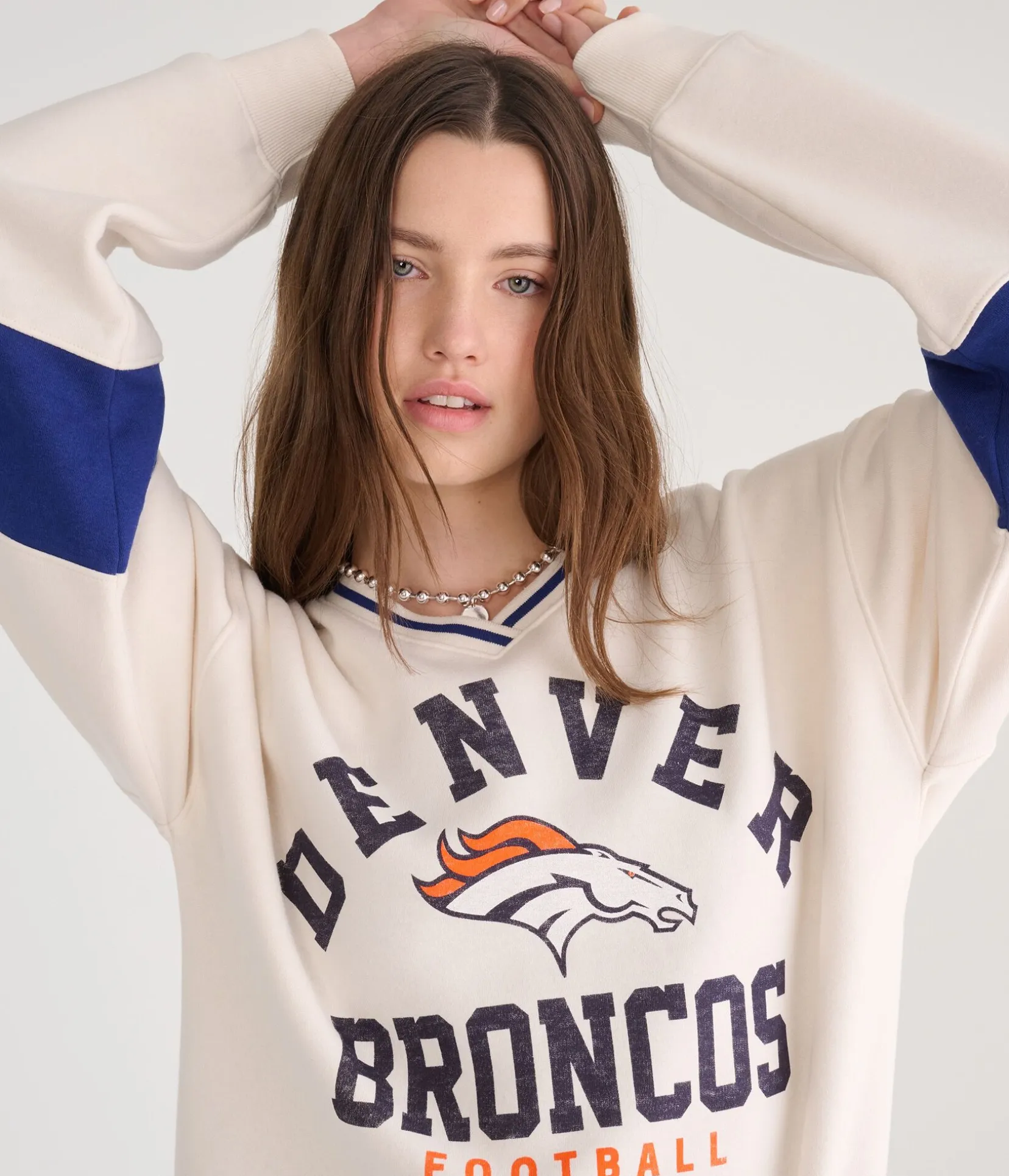 Denver Broncos V-Neck Sweatshirt
