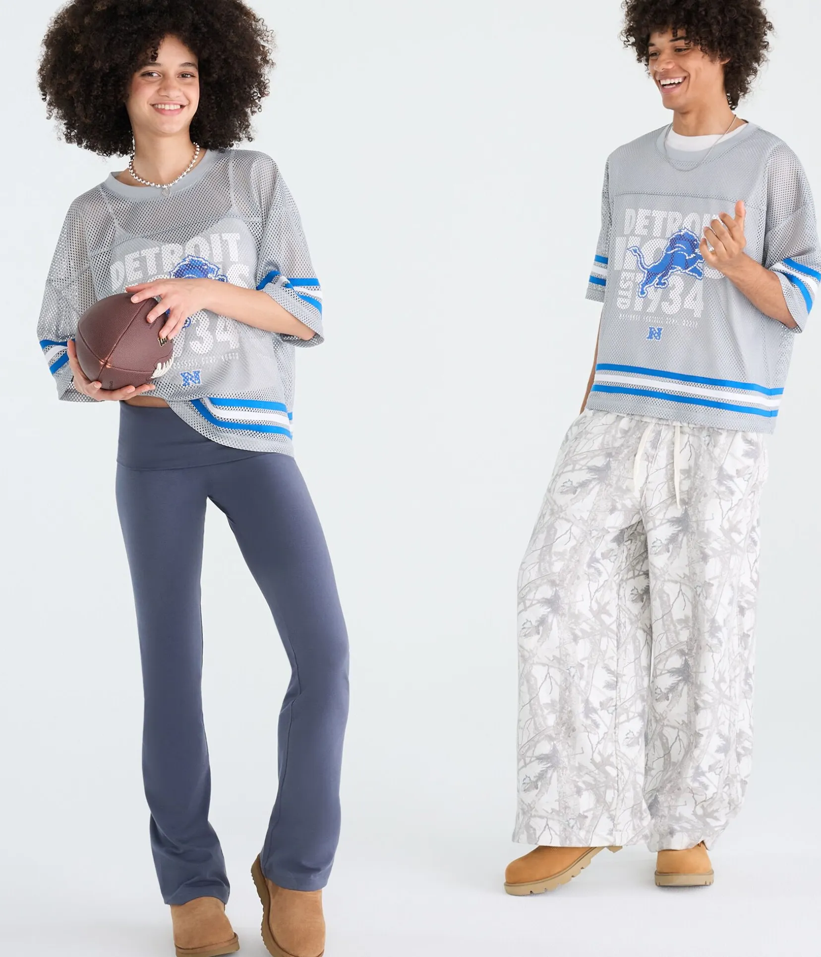 Detroit Lions Boxy Mesh Top