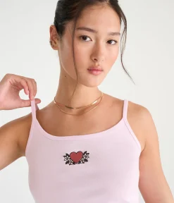 Déjà For Aero Floral Heart Graphic Tank Top
