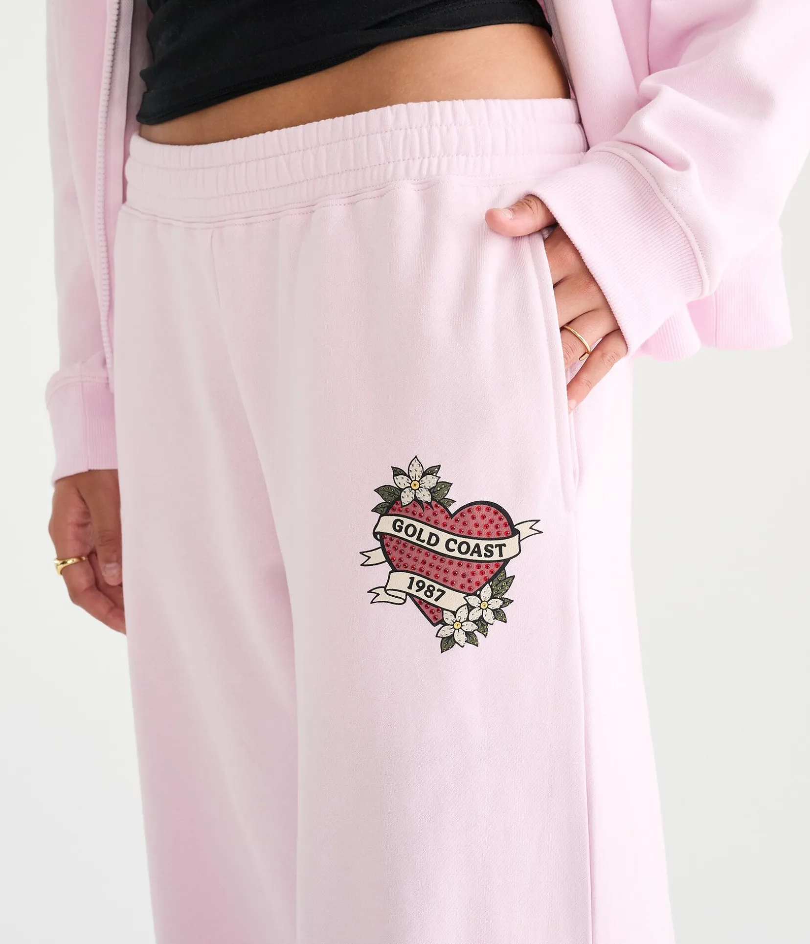 Déjà For Aero Gold Coast 1987 Mid-Rise Wide Leg Sweatpants