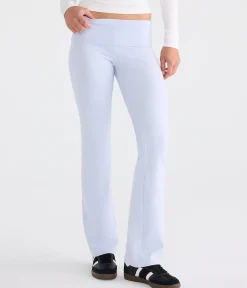 Déjà For Aero Gold Coast Rhinestone Low-Rise Fold-Over Flare Pants