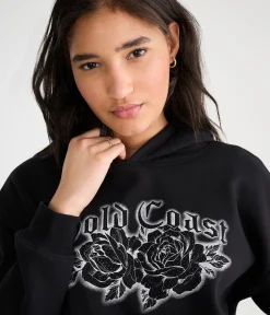 Déjà For Aero Gold Coast Roses Oversized Pullover Hoodie