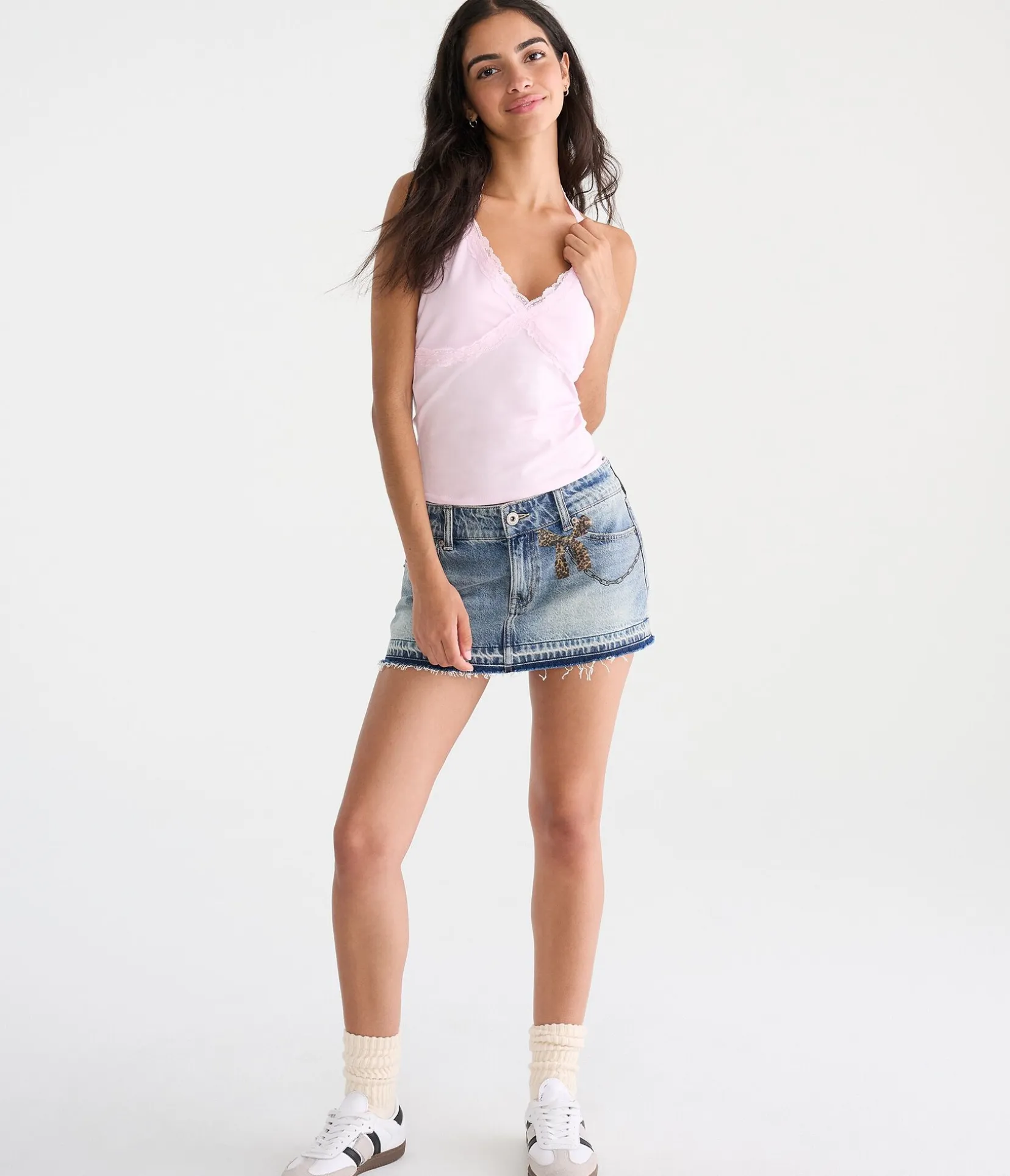 Déjà For Aero Lace V-Neck Halter Top