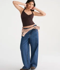 Déjà For Aero Lace V-Neck Halter Top