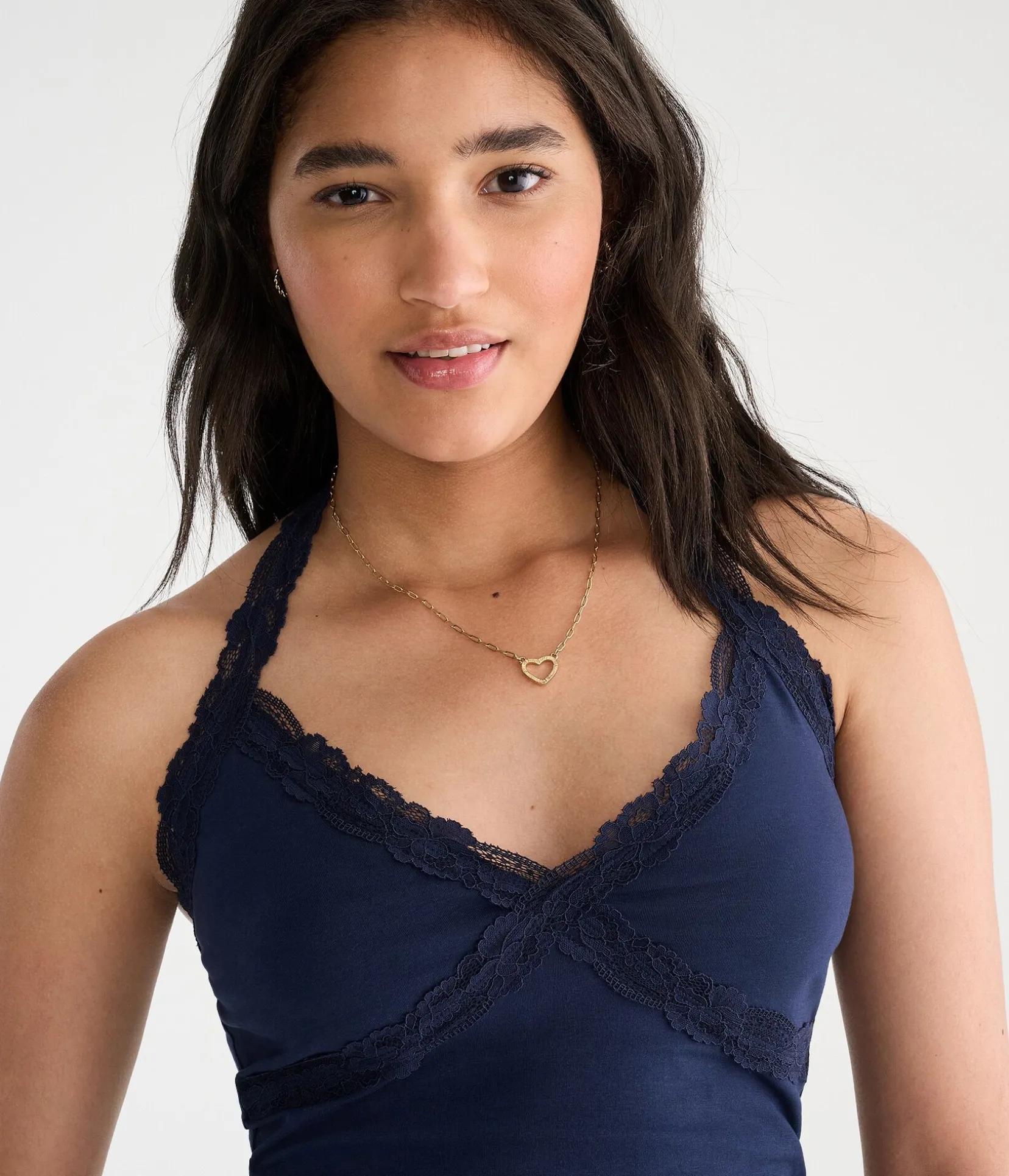 Déjà For Aero Lace V-Neck Halter Top