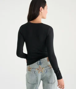 Déjà For Aero Long Sleeve Buttery Soft Crew Tee