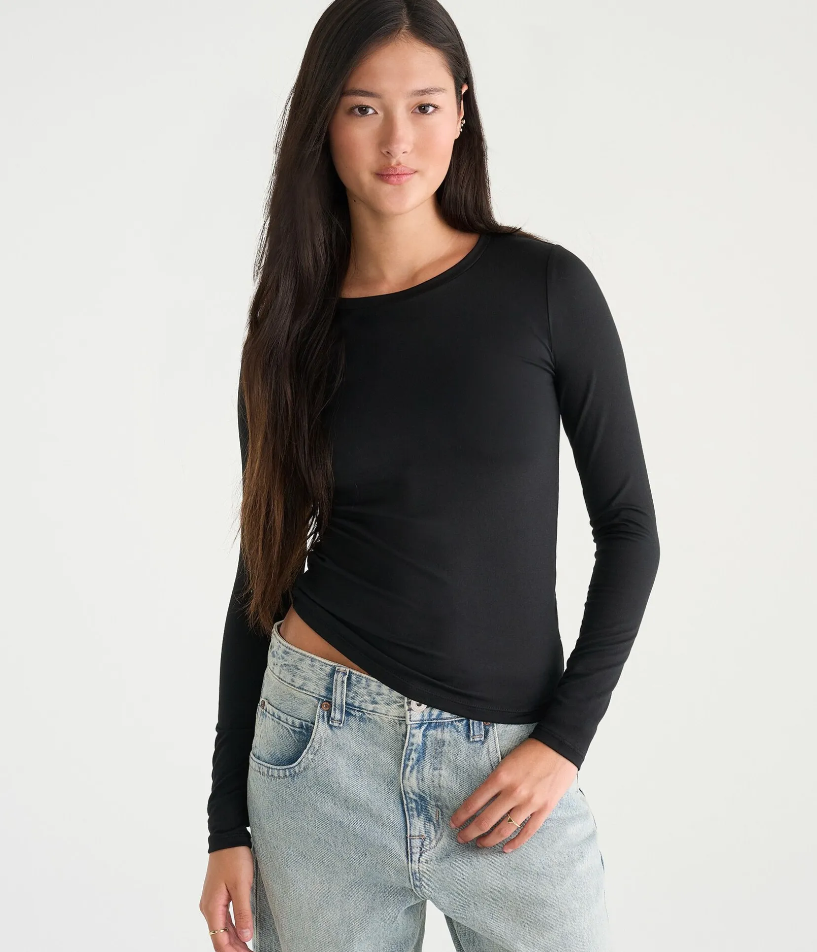 Déjà For Aero Long Sleeve Buttery Soft Crew Tee