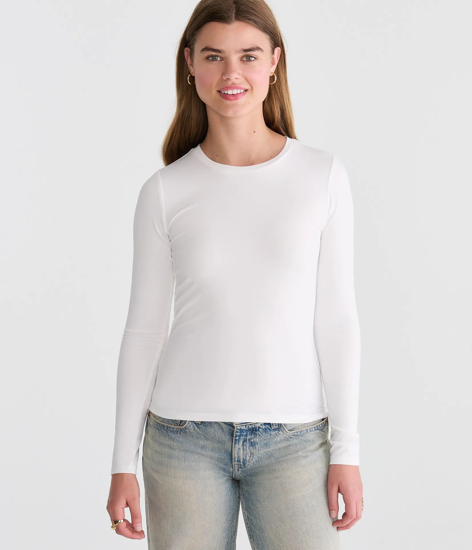 Déjà For Aero Long Sleeve Buttery Soft Crew Tee