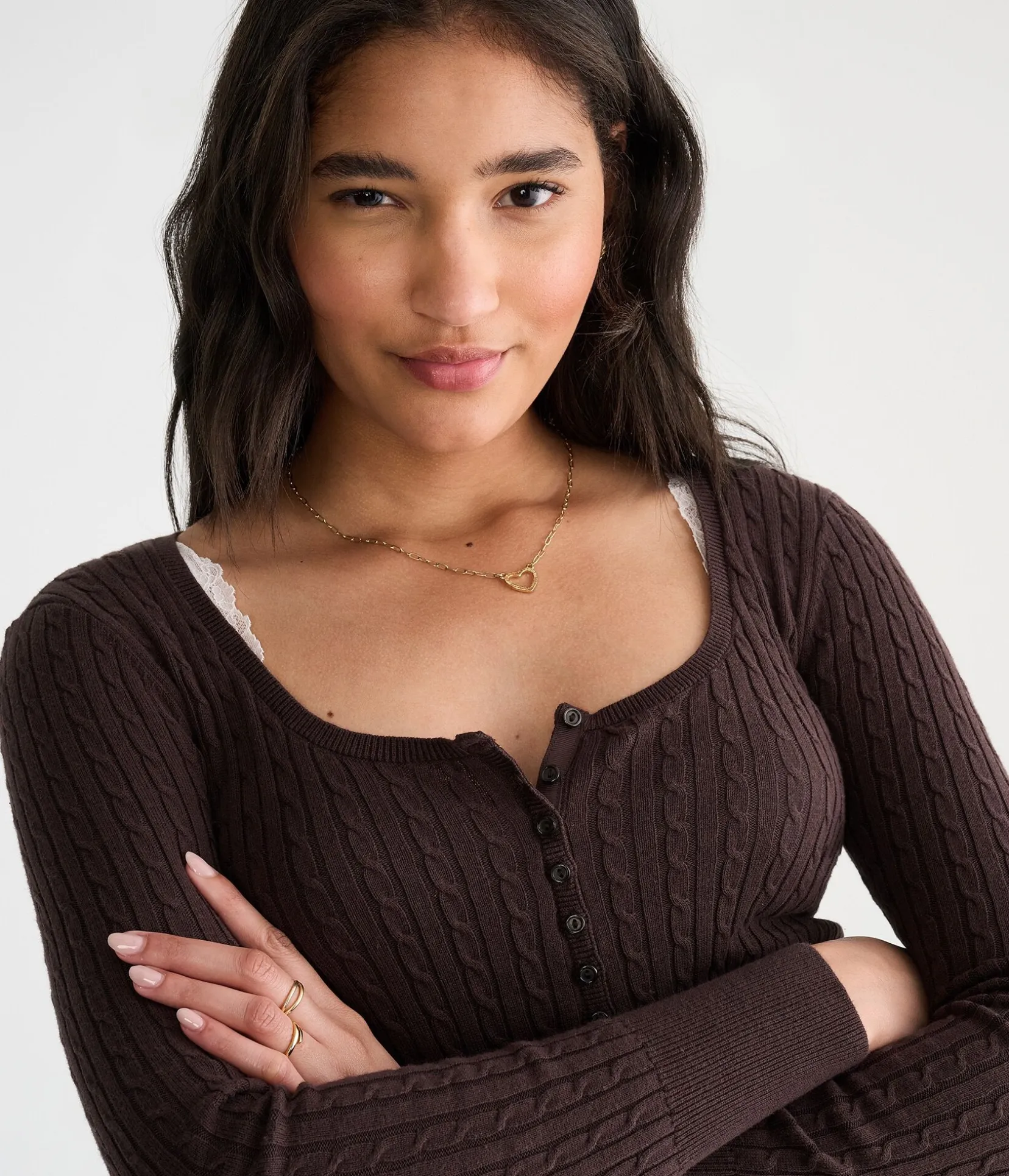 Déjà For Aero Long Sleeve Cable Henley