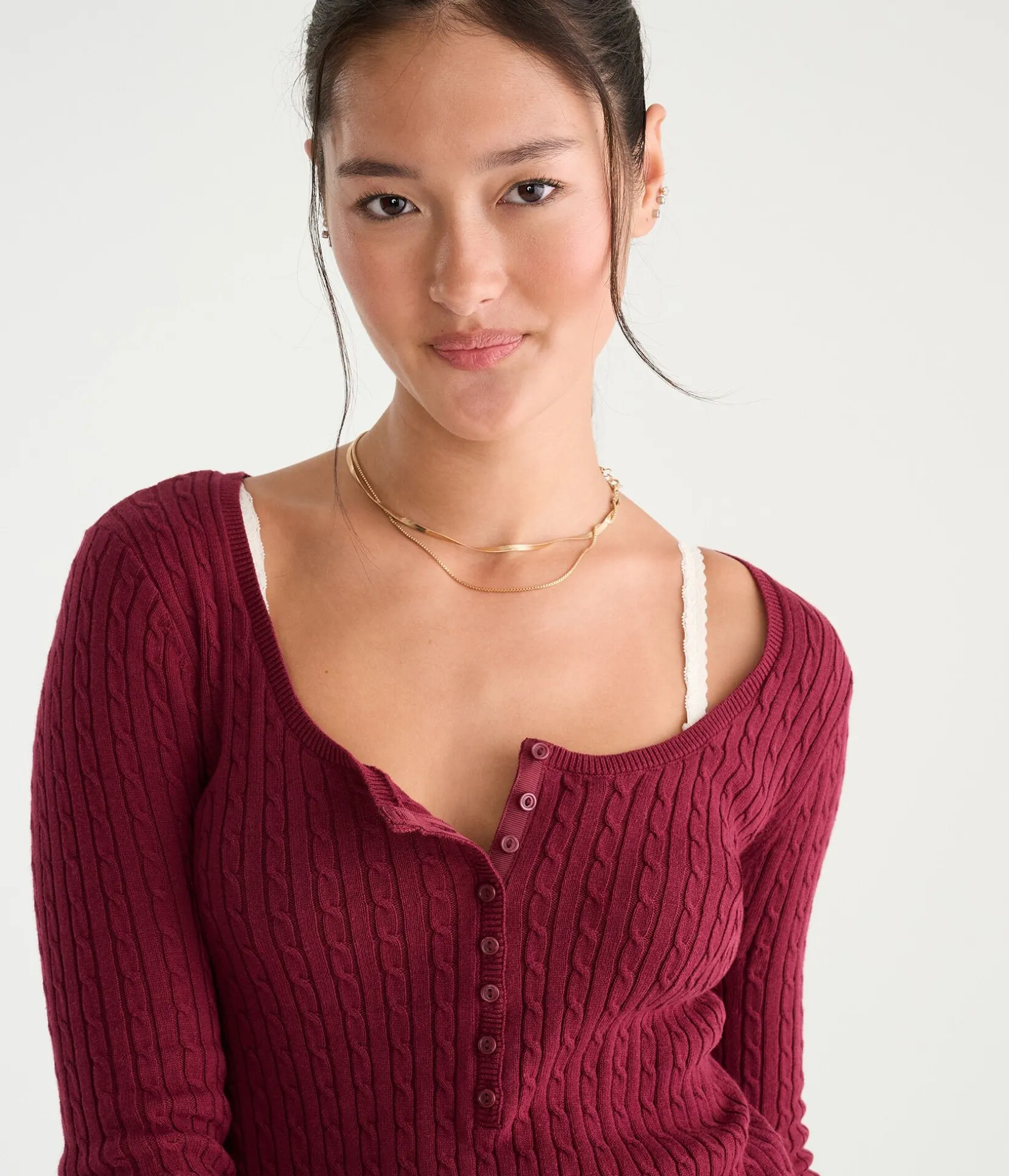Déjà For Aero Long Sleeve Cable Henley