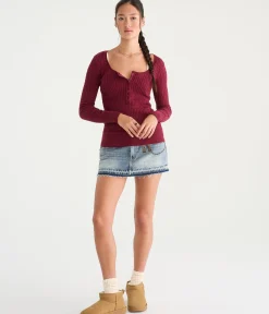 Déjà For Aero Long Sleeve Cable Henley