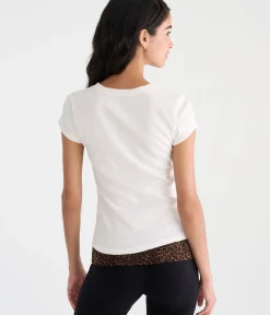 Déjà For Aero Rhinestone Heart Grill Graphic Baby Tee