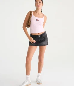 Déjà For Aero Star Pocket Low-Rise Micro Denim Skirt
