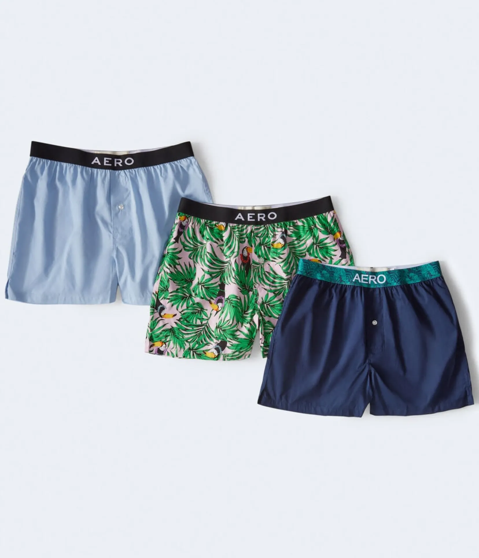Fashion 4" Woven Boxer 3-Pack