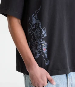 Fire Tiger Washed Graphic Tee
