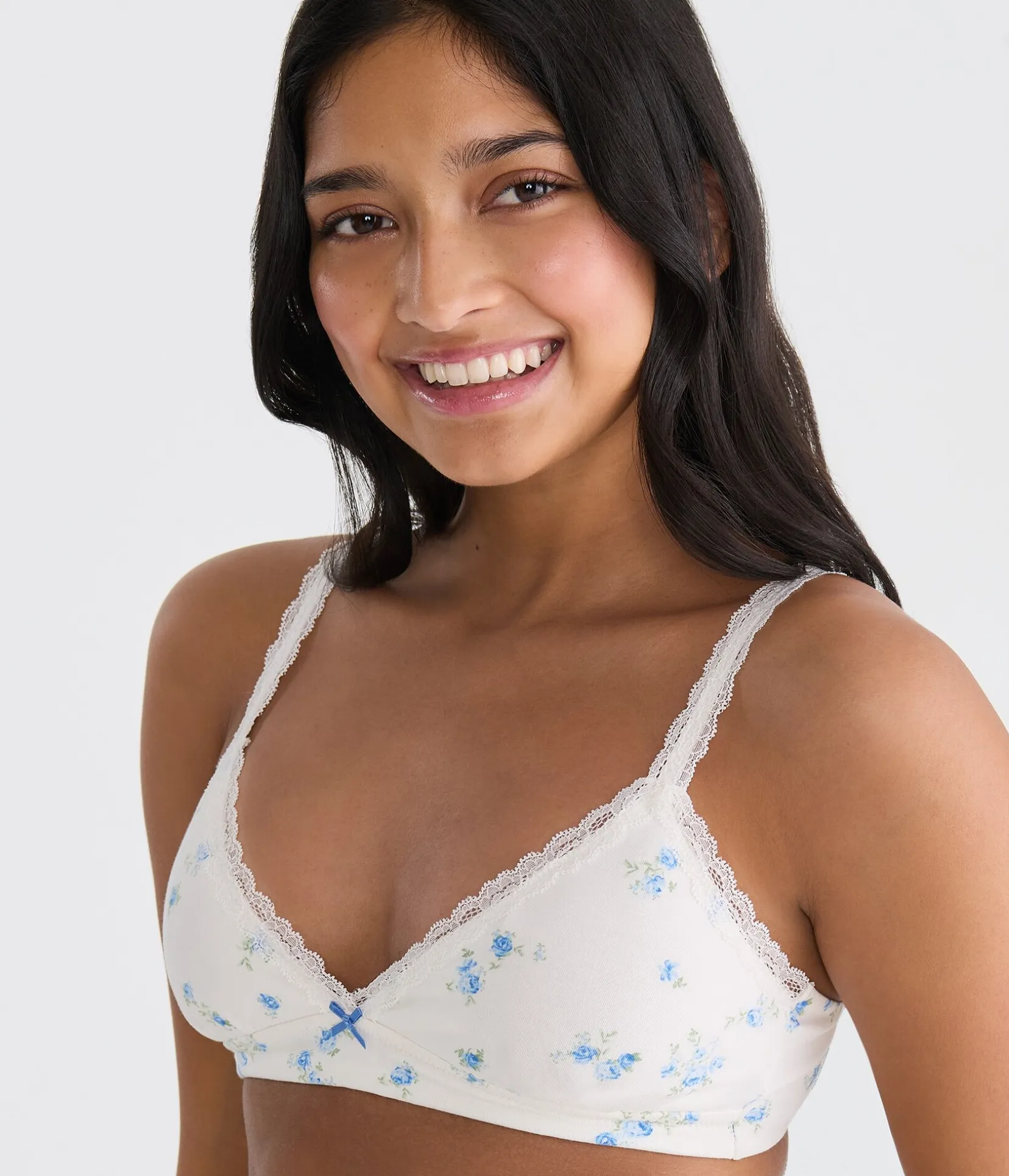 Floral Lace Triangle Bra