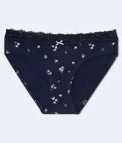 Floral Lace-Trim Hipster
