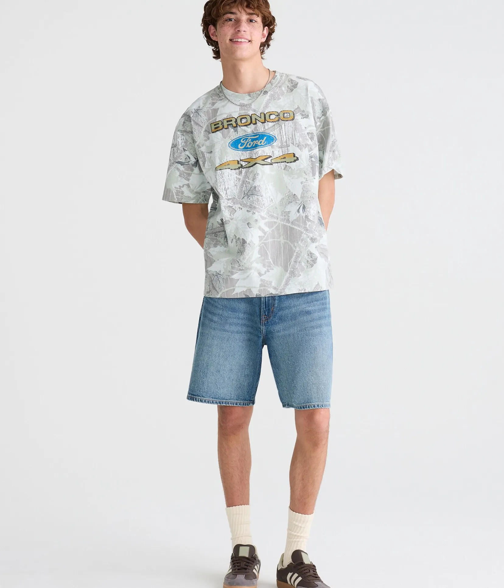 Ford Bronco Forest Camo Relaxed Graphic Tee