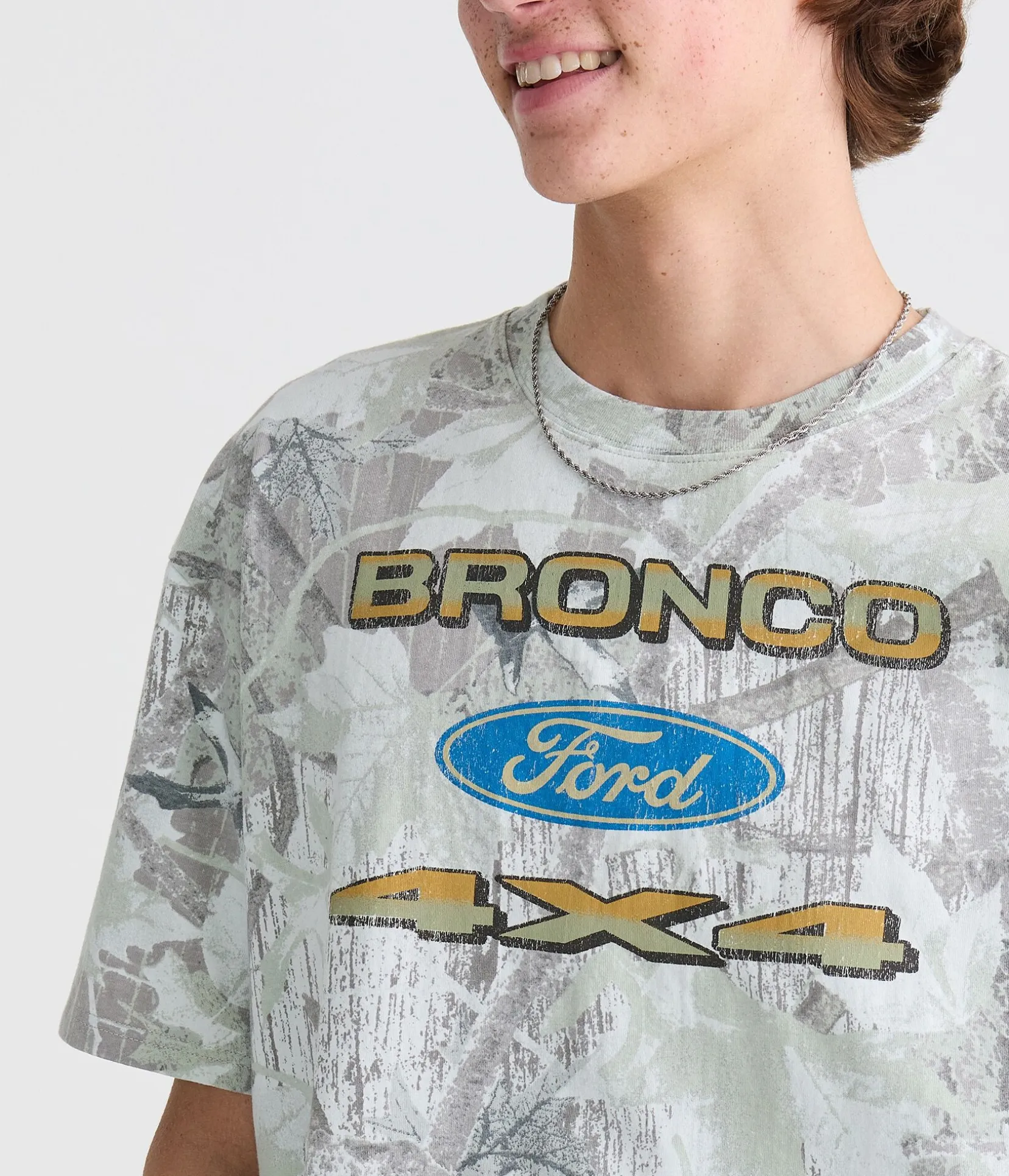 Ford Bronco Forest Camo Relaxed Graphic Tee