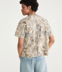 Forest Camo Heavyweight Crew Tee