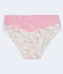 Gingham Floral Crossover Hipster