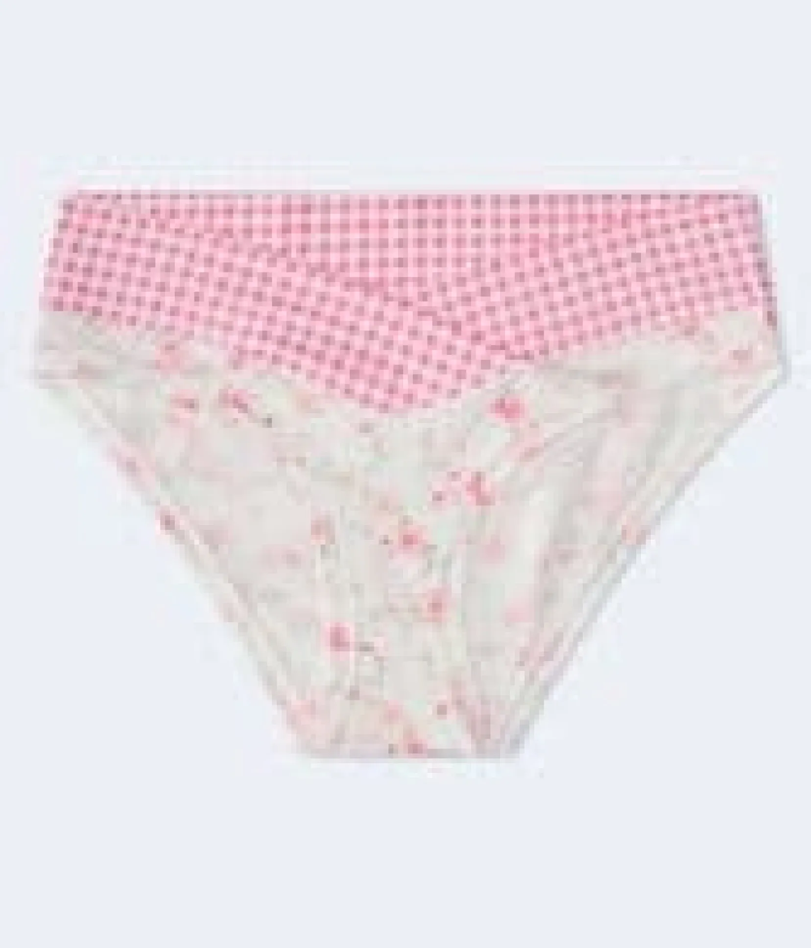 Gingham Floral Crossover Hipster