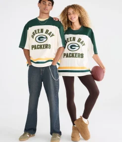 Green Bay Packers Colorblock Mesh Top