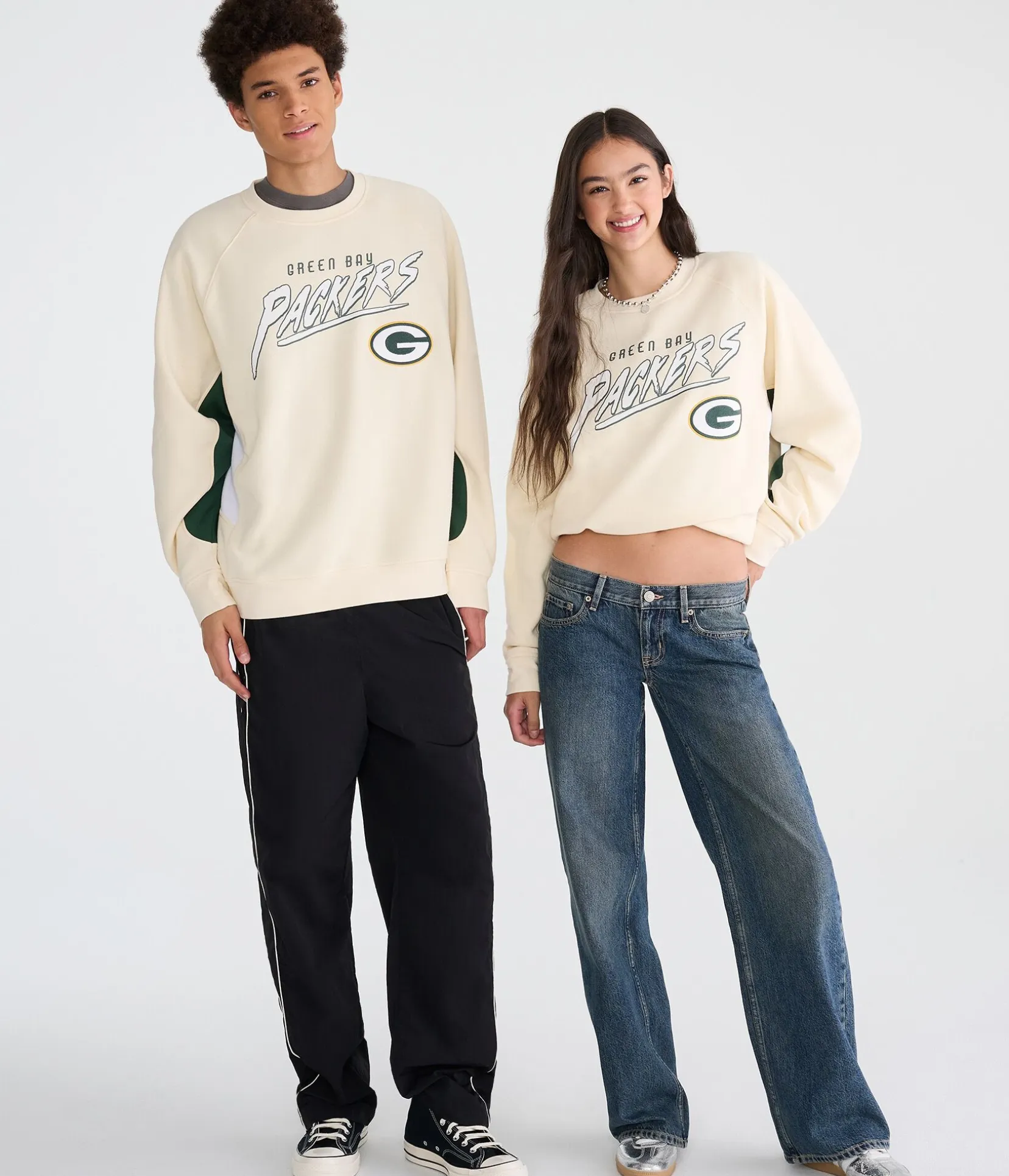 Green Bay Packers Colorblock Crew Sweatshirt