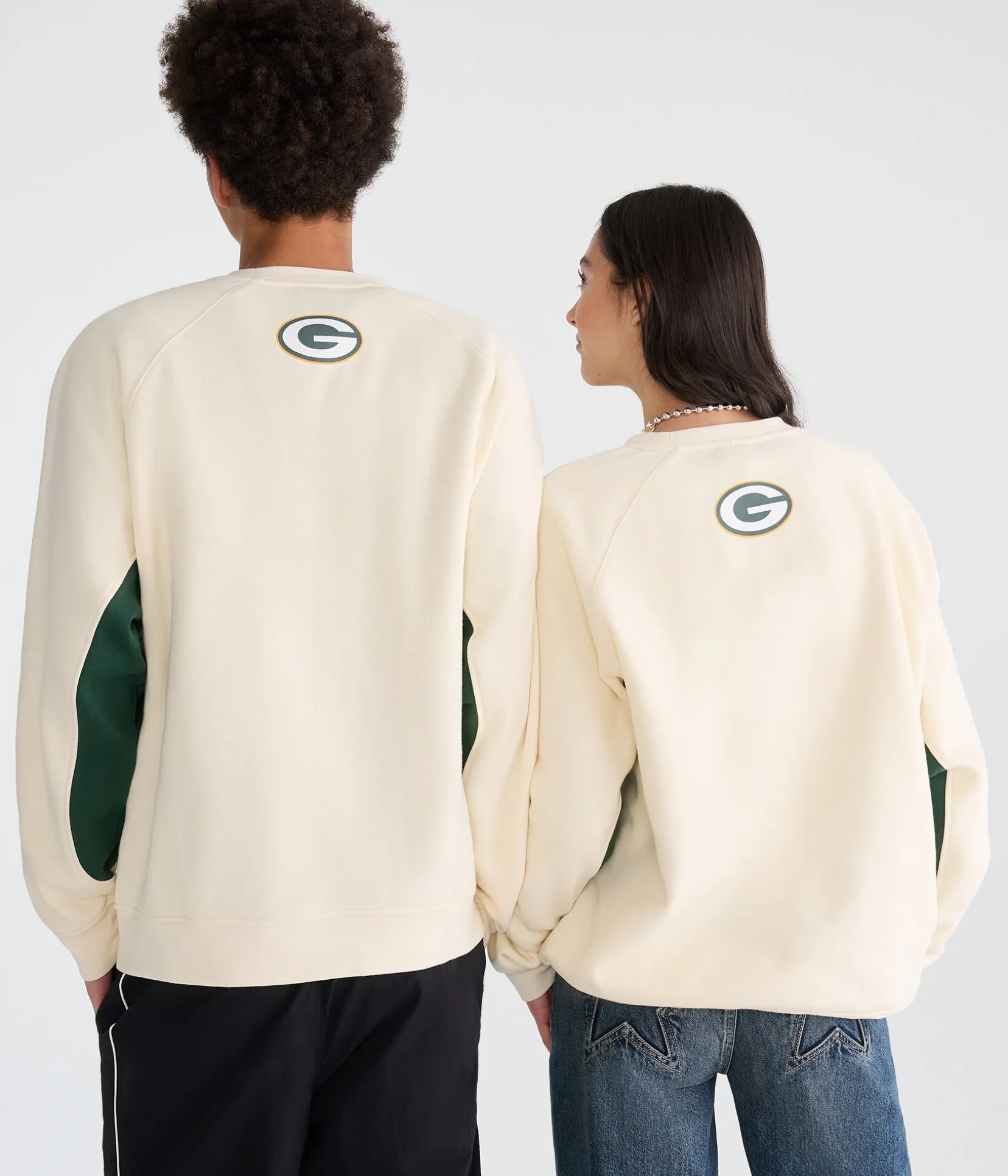 Green Bay Packers Colorblock Crew Sweatshirt