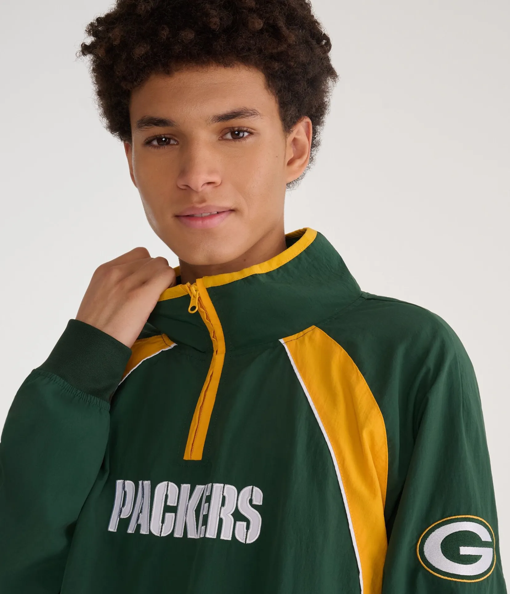 Green Bay Packers Quarter-Zip Track Jacket
