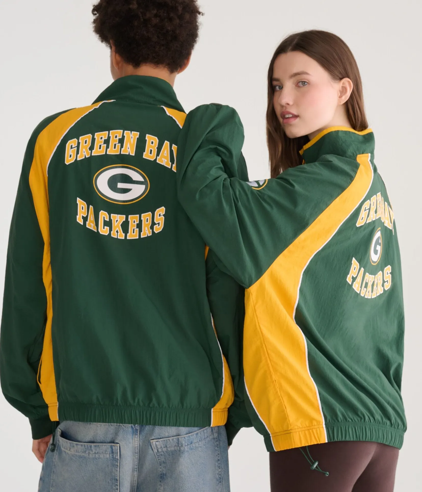 Green Bay Packers Quarter-Zip Track Jacket