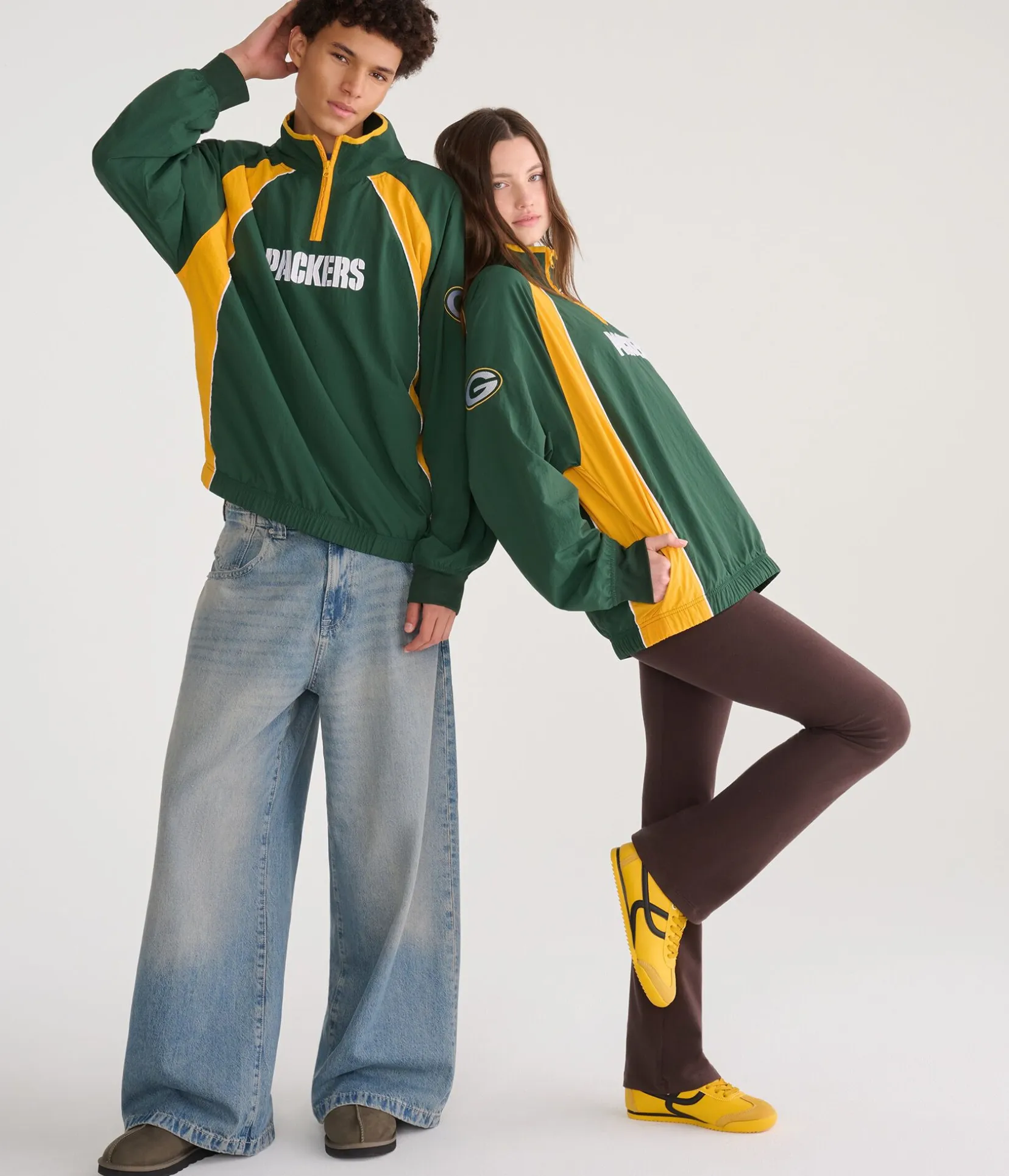 Green Bay Packers Quarter-Zip Track Jacket