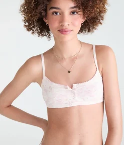 Hibiscus Cotton Henley Bralette