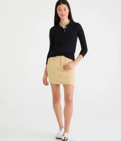 High-Waisted 16" Uniform Skirt