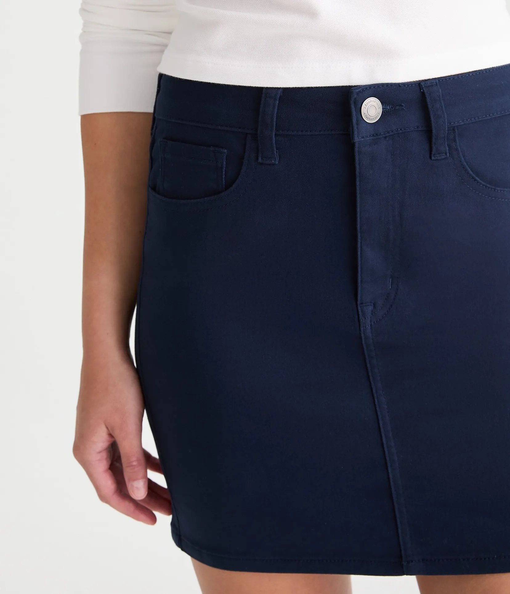 High-Waisted 16" Uniform Skirt