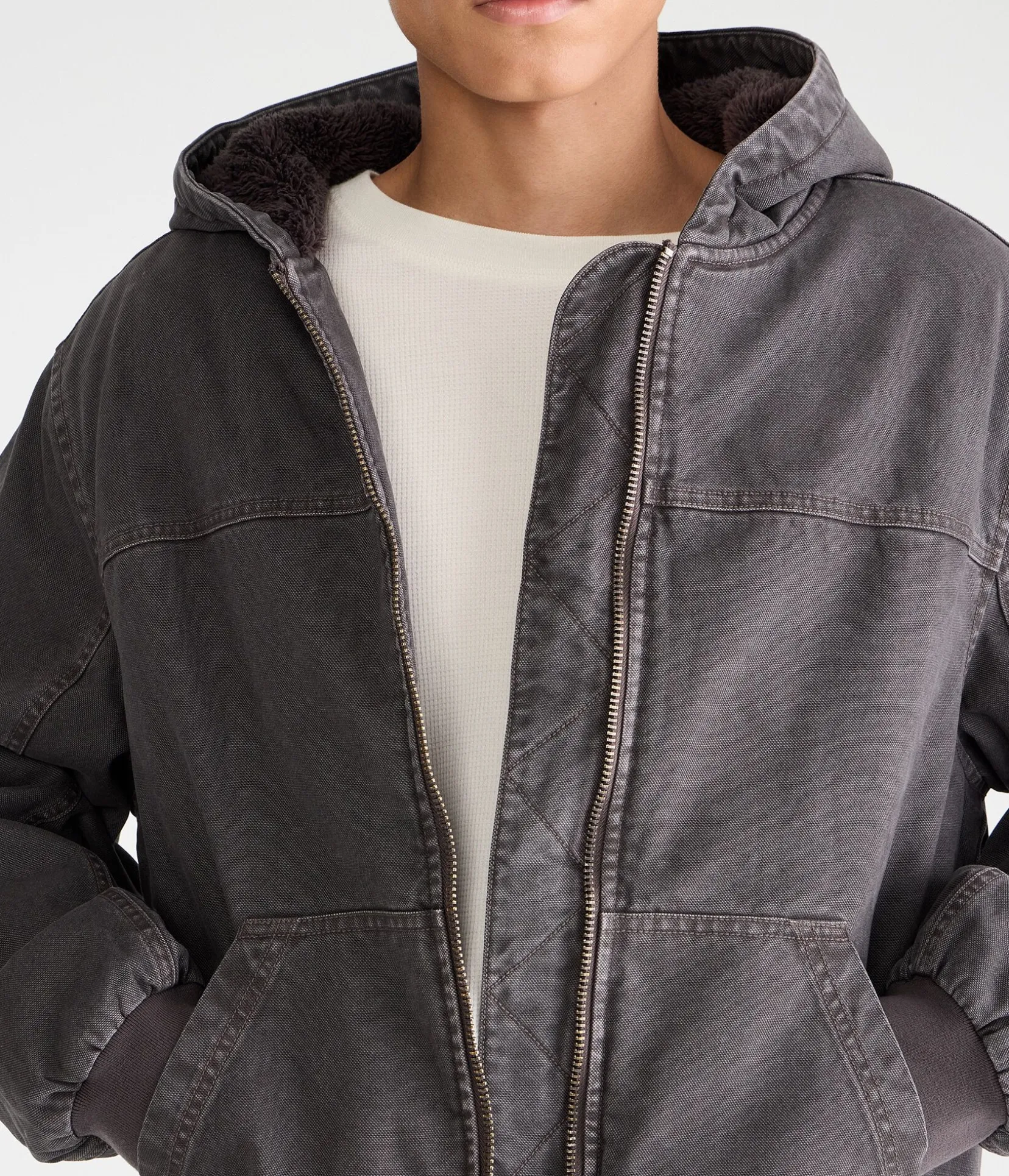 Hooded Full-Zip Skater Jacket