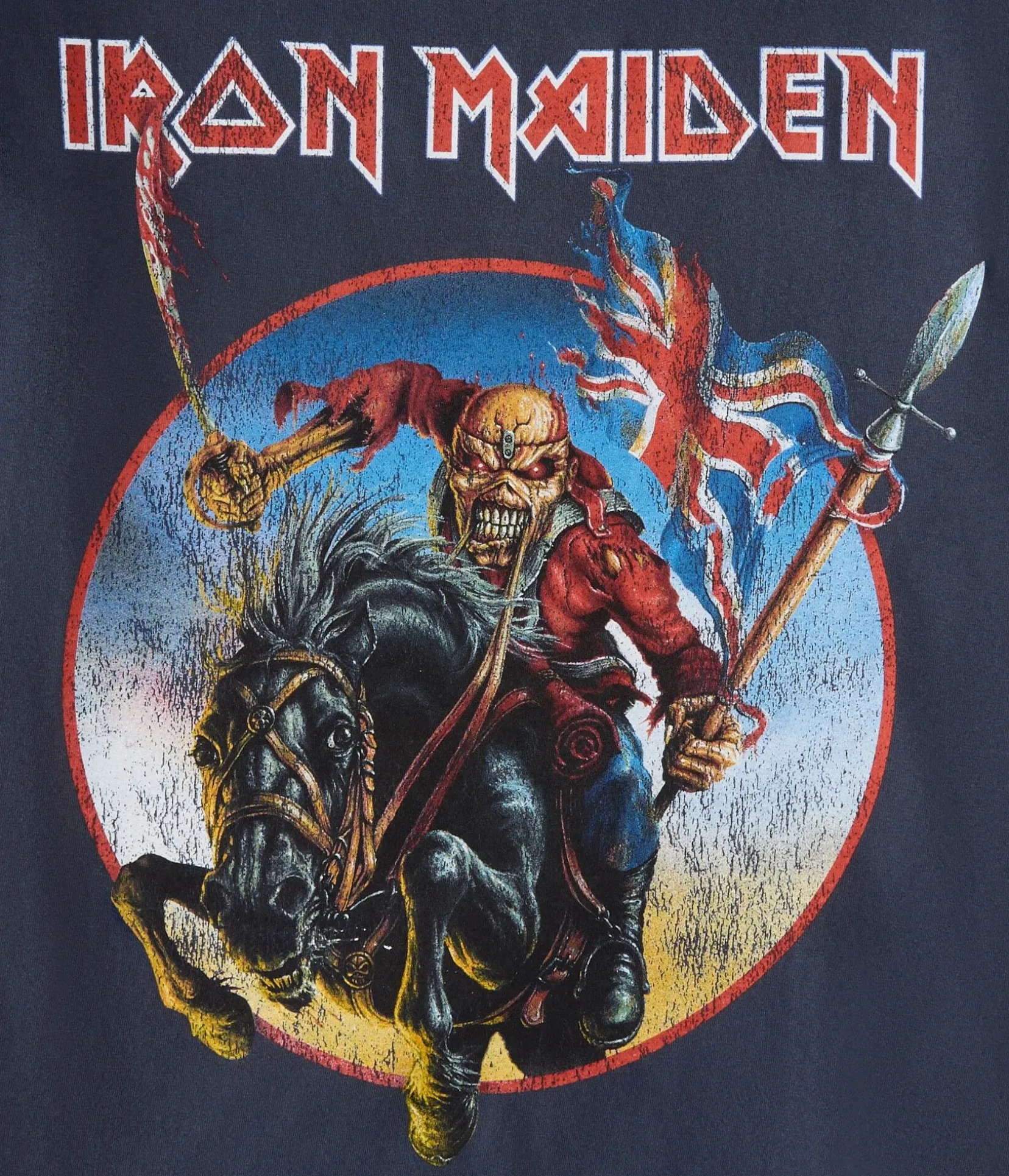 Iron Maiden Leaping Eddie Relaxed Graphic Tee