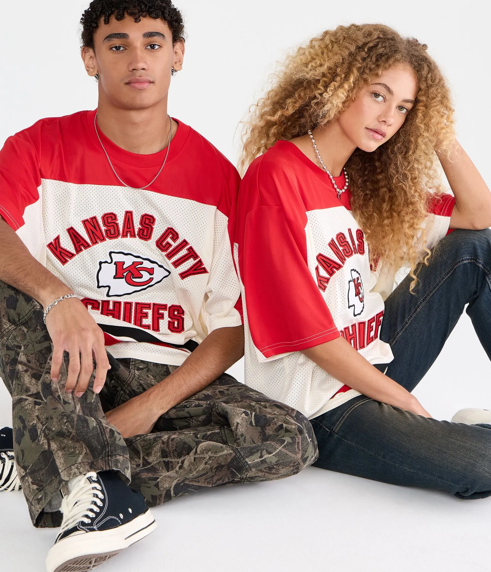 Kansas City Chiefs Colorblock Mesh Top