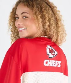 Kansas City Chiefs Colorblock Mesh Top