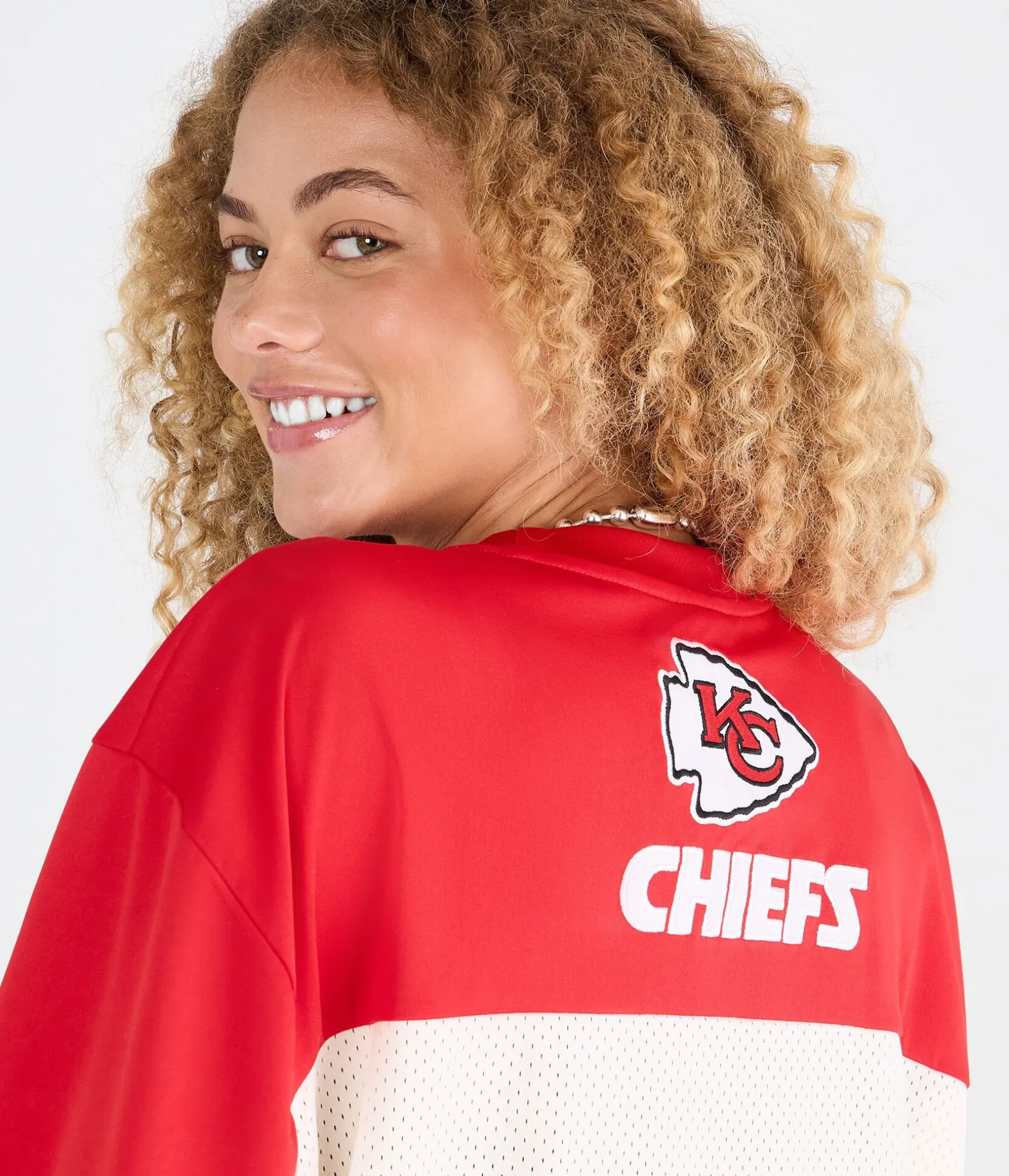 Kansas City Chiefs Colorblock Mesh Top